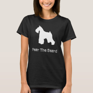 GRAPPIGE ANGST DE BAARD Schnauzer Hondenliefhebber T-shirt