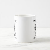 Grappige angstige kattenkoffie Alles is in orde Koffiemok (Center)