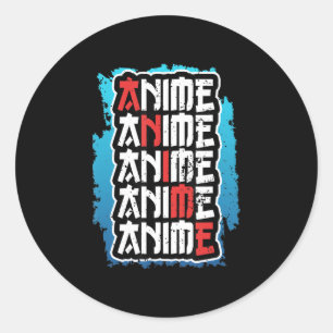 grappige animatiefilm quote cosplay otaku weeb kaw ronde sticker