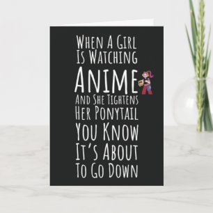 Grappige Anime Kaarten Meisje Dochter Voor Haar Ot