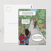 Grappige ansichtkaart met bluf briefkaart (Voorkant / Achterkant)