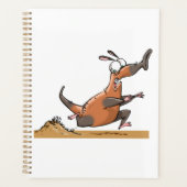 Grappige Anteater Cartoon eigenzinnig lopend dier Planner (Voorkant)