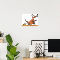 Grappige Anteater Cartoon eigenzinnig lopend dier