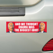grappige anti idioot Biden Pro troef 2024 Bumpersticker (Op auto)