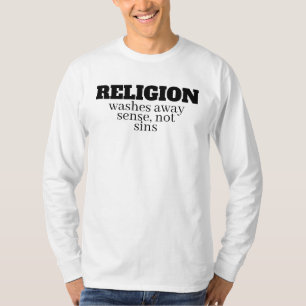 grappige anti-religie quote t-shirt