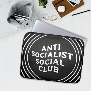 Grappige Anti-Socialistische Sociale Club Socialis Laptop Sleeve