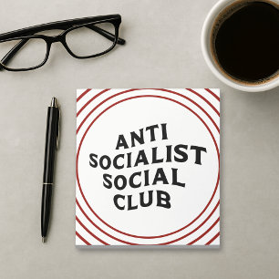 Grappige Anti-Socialistische Sociale Club Socialis Notitieblok