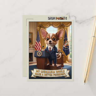 Grappige anti-Trump 3D Briefkaart