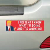 Grappige anti Trump auto Bumperstickers (Op auto)