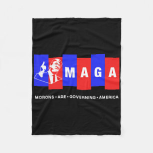Grappige anti-Trump-debielen regeren Amerika Fleece Deken