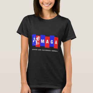 Grappige anti-Trump-debielen regeren Amerika T-shirt