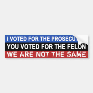 Grappige anti-Trump ‘niet hetzelfde’ Bumpersticker
