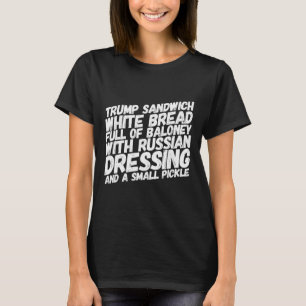 Grappige anti-trump sandwich Impeach Trump Politie T-shirt