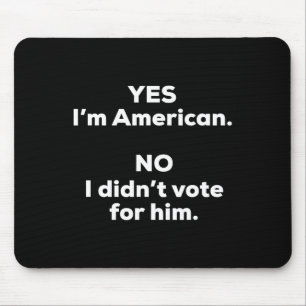 Grappige Anti Trump T - shirts Uni-Adults Zwart Kl Muismat