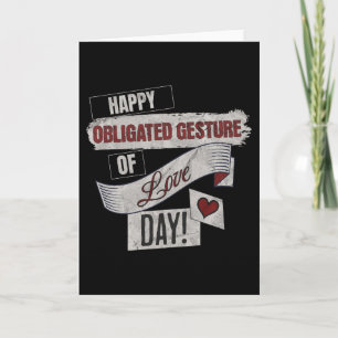 Grappige anti-valentijnsdag gelukkige verplichte g feestdagen kaart