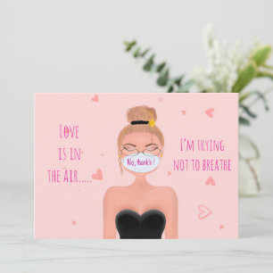 Grappige anti-Valentijnsdag handgetekend Feestdagenkaart