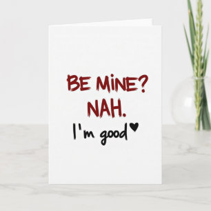 Grappige Anti Valentijnskaart Ik Red Mezelf Kaart