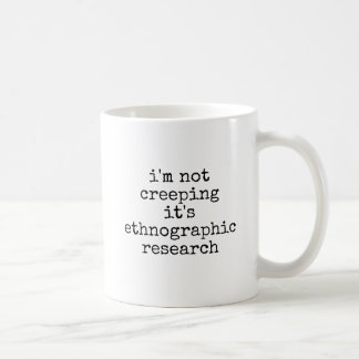 Grappige antropoloog etnografisch onderzoek koffiemok
