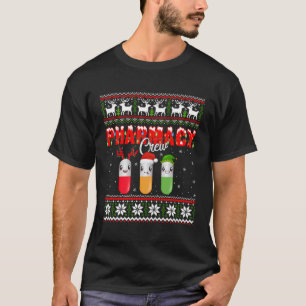 Grappige apotheek Crew Grappige pillen Merry Chris T-shirt