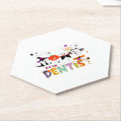 Grappige apotheek Technicus Apotheker Halloween Co Kartonnen Onderzetters (Schuin)