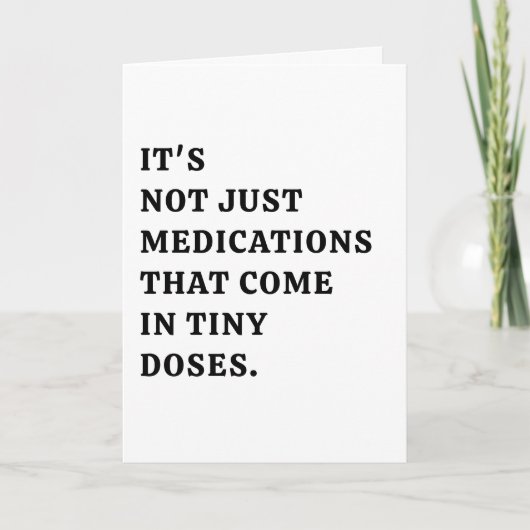 Grappige apotheker aanstaande! kaart (Voorkant)