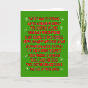 Grappige Apotheker Kerst Kaarten