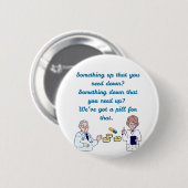 Grappige Apotheker Ronde Button 5,7 Cm (Voorkant /achterkant)