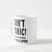 Grappige App Developer Koffie Mok Gift (Voorkant links)