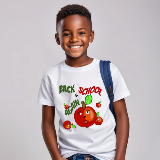 Grappige appels terug naar school t-shirt