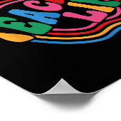 Grappige Apple 5e klas leraar waardering terug naa Poster (Hoek)