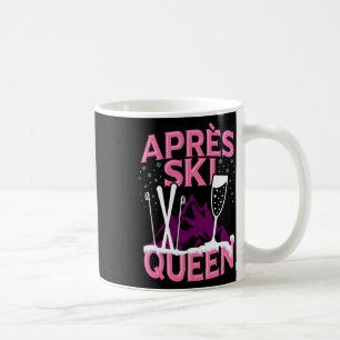 Grappige Apres Ski Koningin Skiën Winter Sporten F Koffiemok