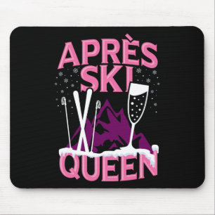 Grappige Apres Ski Koningin Skien Wintersport Fees Muismat