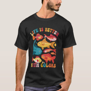 Grappige Aquarium Trekkervis Rif Tropische Vissen T-shirt