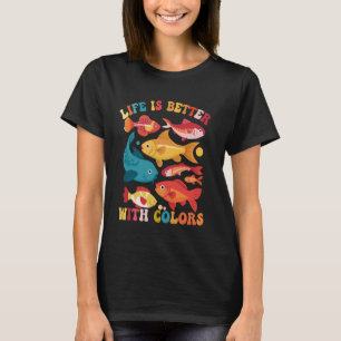 Grappige Aquarium Trekkervis Rif Tropische Vissen T-shirt