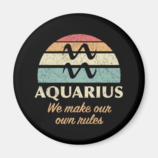Grappige Aquarius Zodiac regels Magneet (Voorkant)