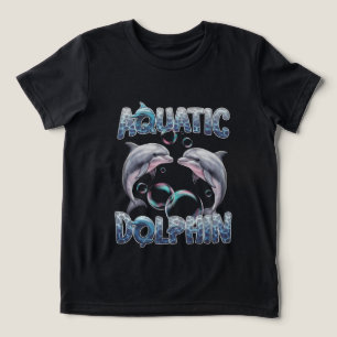 Grappige aquatische dolfijn liefhebber Tri-Blend shirt
