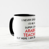 Grappige Arabisch Docent Quote Mok (Voorkant links)