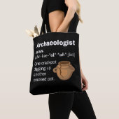 Grappige Archeologist Definitie Gebarsten Pot Draagtas (Dichtbij)