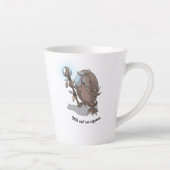 Grappige Armadillo Melk & Twee Suikers Hypnotische Latte Mok (Rechts)