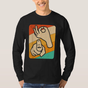 Grappige ASL Amerikaanse Gebarentaal, (expliciete) T-shirt