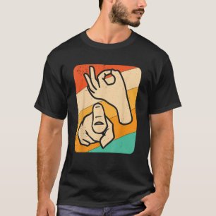 Grappige ASL Amerikaanse Gebarentaal, (expliciete) T-shirt
