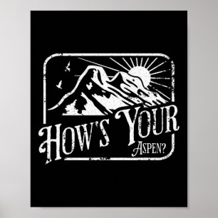 Grappige Aspen Colorado Ski Skien Hoe is je Aspen  Poster
