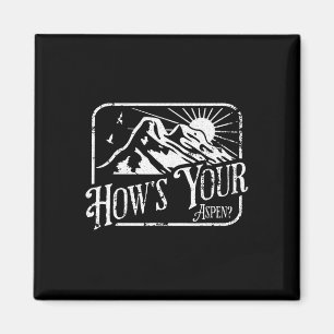 Grappige Aspen Colorado Ski Skisport Hoe is je Asp Magneet