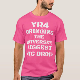 Grappige asteroïde 2032 Yr4 asteroïde 2024 Yr4 Kin T-shirt