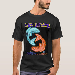 Grappige astrologische Vissen teken met grappige s T-shirt