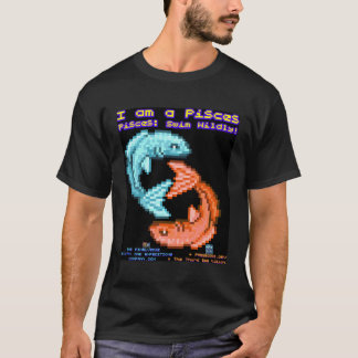 Grappige astrologische Vissen teken met grappige s T-shirt