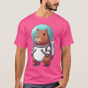 Grappige Astronaut Capybara Grafische Astronomie R T-shirt