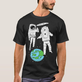Grappige Astronaut Flat Earth T-shirt