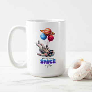 Grappige astronaut planeet ballonnen - ik heb meer koffiemok