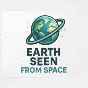 Grappige Astronaut Planeten Fleece Deken